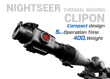 Compact Thermal Clip On , Lightweight 5 Hours Standby Day Night Thermal Scope